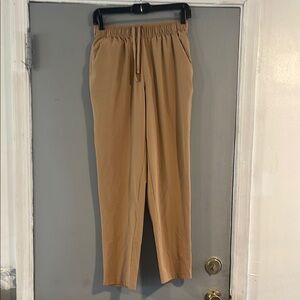 DSG Tan Straight Leg Pants with Elastic Waistband Size‎ XS
